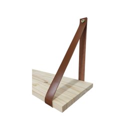 Kit Prateleira Mila 1,00mt - Natural/marrom - 4