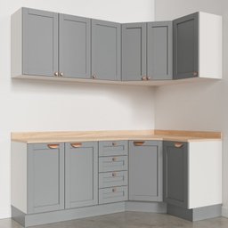 Cozinha Modulada 6 Peças com Tampo 3 Aéreos 6 Portas e 3 Balcões Arizona CabeCasa MadeiraMadeira - 8