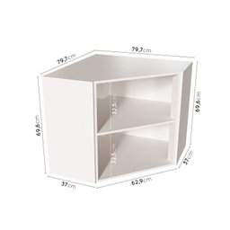 Cozinha Modulada 6 Peças com Tampo 3 Aéreos 6 Portas e 3 Balcões Arizona CabeCasa MadeiraMadeira - 14