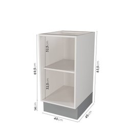 Cozinha Modulada 6 Peças com Tampo 3 Aéreos 6 Portas e 3 Balcões Arizona CabeCasa MadeiraMadeira - 17