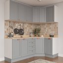 Ver imagem 2 de Cozinha Modulada 6 Peças com Tampo 3 Aéreos 6 Portas e 3 Balcões Arizona CabeCasa MadeiraOriginals