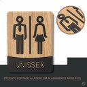 Ver imagem 6 de Placa de Banheiro Placas para Banheiro Feminino Masculino:preto - Unissex 15x20