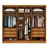 Guarda Roupa Casal Milao 3 Portas 6 Gavetas Tcil - 2