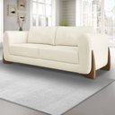 Ver imagem 1 de Sofá 3 Lugares 230cm Linho Djon Branco Natural