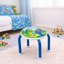 Ver imagem 3 de Banquinho Infantil Metal Resistente Estudos Lanche Azul Kangur 26cm