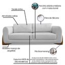 Ver imagem 4 de Sofá 3 Lugares 230cm Linho Djon Cinza Grigio