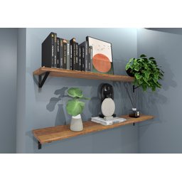 Prateleira Decorativa em Pinus 20x120cm  - 1