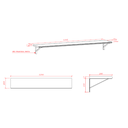 Ver imagem 4 de Prateleira Madeira Maciça Decorativa em Pinus 20x120cm