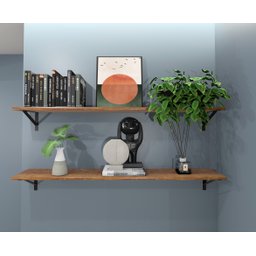 Prateleira Decorativa em Pinus 20x120cm  - 2