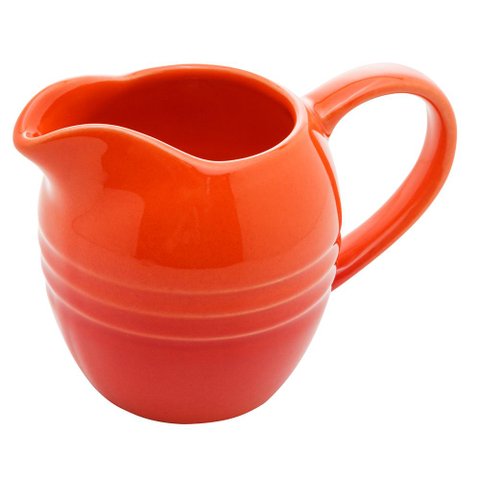 Leiteira Cerâmica 12,5x8x9cm Retrô Laranja - Wolff