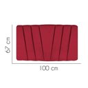 Ver imagem 2 de Painel Cabeceira Estofada Bélgica 100cm Cama Box Solteiro Corino Vermelho- Mabe Magazine