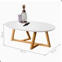 Ver imagem 2 de Mesa Oval de Centro para Sala Miami Branco