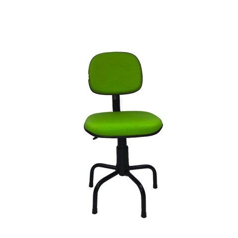 Cadeira para Costureira Bolt - Couro Sintetico Corano - Verde