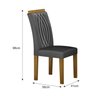 Conjunto 2 Cadeiras para Sala de Jantar Doha - 4