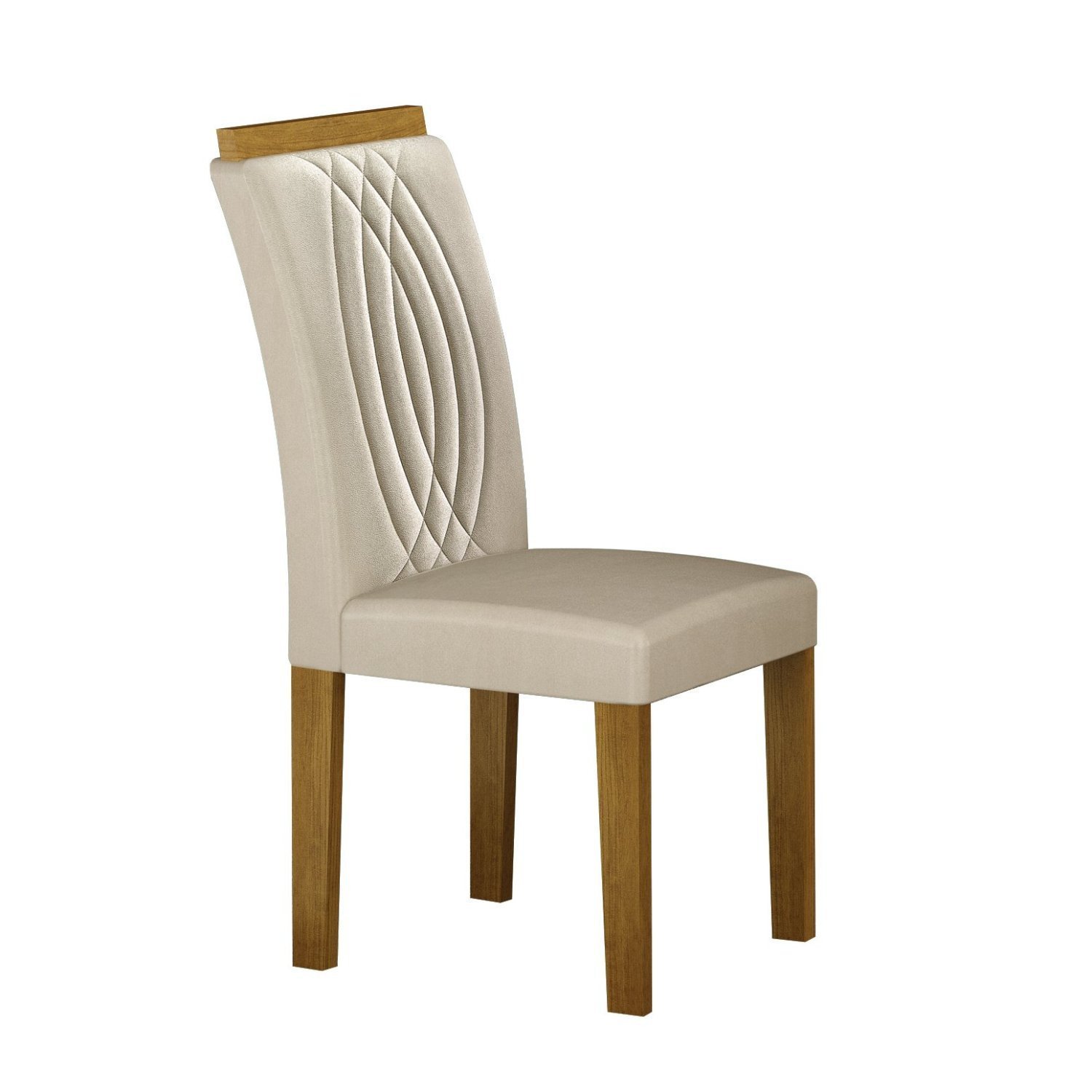 Conjunto 2 Cadeiras para Sala de Jantar Doha - 6