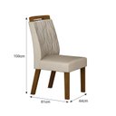 Ver imagem 4 de Conjunto 2 Cadeiras para Sala de Jantar Ilheus Marrom/Freijó/Palha