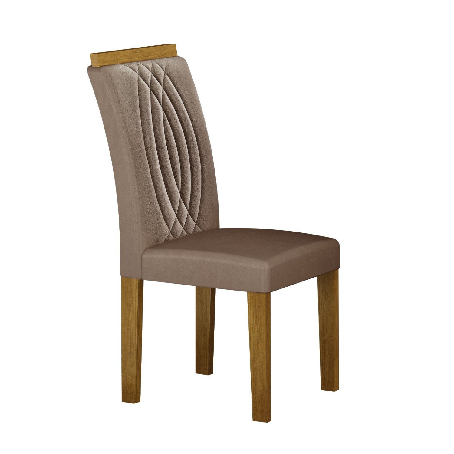 Conjunto 2 Cadeiras para Sala de Jantar Doha - 6