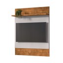 Ver imagem 5 de Painel Sala Guaratuba para TV até 48 Polegadas 1 Prateleira Naturalle/Off-White