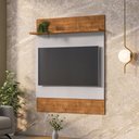 Ver imagem 1 de Painel Sala Guaratuba para TV até 48 Polegadas 1 Prateleira Naturalle/Off-White