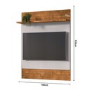 Ver imagem 4 de Painel Sala Guaratuba para TV até 48 Polegadas 1 Prateleira Naturalle/Off-White