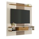 Ver imagem 4 de Painel Sala para TV até 65" c/ Porta Off White/Cinamomo