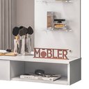 Ver imagem 4 de Penteadeira Camarim Suspenso Arlete com Espelho 01 Gaveta 135 cm Branco - D’Rossi