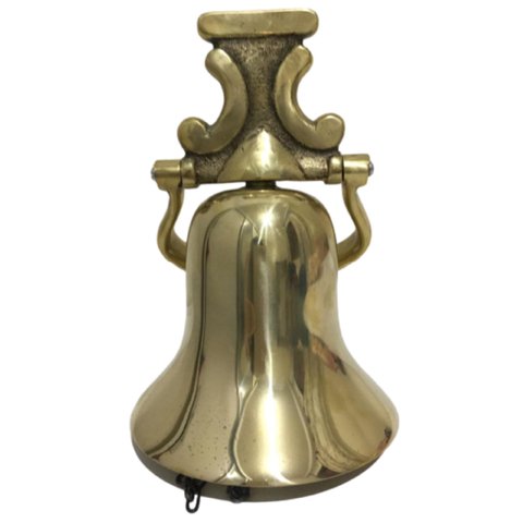 Sino De Bronze Parede Ou Teto Grande Som Maravilhoso