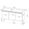 Buffet Aparador 133cm Espanha  - 4