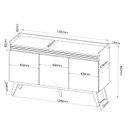 Ver imagem 4 de Buffet Aparador 133cm Espanha
