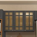 Ver imagem 3 de Armário Aéreo 3 Portas 120cm com Vidro Reflecta Paris