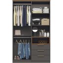 Ver imagem 2 de Guarda Roupa Solteiro 4 Portas 3 Gavetas 1 Nicho New Conect 4.3 