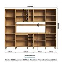 Ver imagem 4 de Armário de Cozinha Modulada com Balcão e Tampo 16 Portas 5 Gavetas Pérola 100% Mdf Vidro Reflecta Am