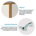 Ver mais imagens de Armário de Cozinha Modulada com Balcão e Tampo 16 Portas 5 Gavetas Pérola 100% Mdf Vidro Reflecta Am