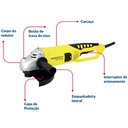 Ver imagem 3 de Esmerilhadeira Elétrica Angular Mee 2000w 9'' 230mm 220v 60hz Menegotti 6600 Rpm