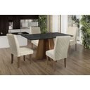 Ver imagem 2 de Mesa de Jantar Dublin com 4 Cadeiras Athenas Cedro Preto com Bege - Dobuê Movelaria
