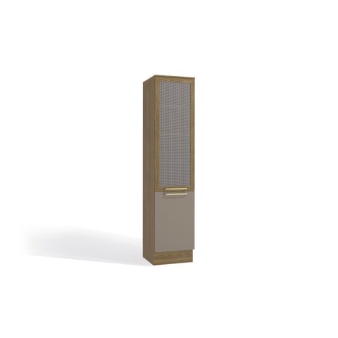 Paneleiro 50cm 2 Portas Marrom/Nogueira/Fendi