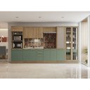 Ver imagem 3 de Paneleiro 50cm 2 Portas Marrom/Nogueira/Verde Oliva