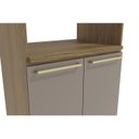 Ver imagem 5 de Paneleiro para Forno 70cm 3 Portas Marrom/Nogueira/Fendi