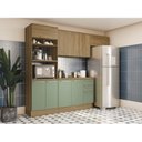 Ver imagem 3 de Armário Aéreo 120cm 3 Portas Madeira 