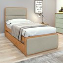 Ver imagem 2 de Cama Solteiro Easy Like com Cama Auxiliar Tec Boucle Sál Amendoa Clean