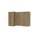 Ver imagem 3 de Armário Aéreo de Canto 98cm 1 Porta Madeira