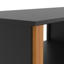 Ver imagem 4 de Rack para Tv até 40 Polegadas 3 Prateleiras Verona 90cm - Via Nossa - Preto e Cedro