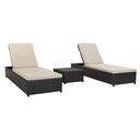 Ver imagem 4 de Kit Conjnto de Sofás 4 Lugares + Chaise Redonda de 1,60 + Conjunto de Espreguiçadeiras em Alumínio e