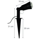 Ver imagem 2 de Espeto Jardim Fechado com Lente 31x16x20cm 1xgu10 Preto