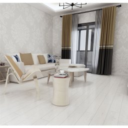 Piso Vinilico Europeu Autocolante em Régua Madeira Branca Off-white 1 M² - 7