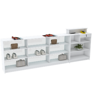 BALCÃO VITRINE COM CAIXA M468.B (EXPOSITOR, LOJA, COMÉRCIO) MUNDI MOVEIS