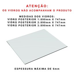 BALCÃO VITRINE COM CAIXA M468.B (EXPOSITOR, LOJA, COMÉRCIO) MUNDI MOVEIS - 8