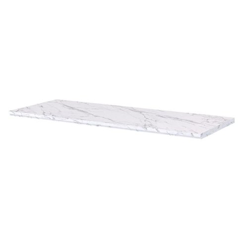 Tampo de Cozinha Modulado P/ Balcão Brilhante 120cm Marmorizado Calacata - Mgm