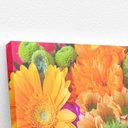 Ver imagem 3 de Quadro Mix Colorido de Flores Decorativo Canvas 60x40cm