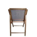 Ver imagem 3 de Cadeira de Madeira Fixa Toda Estofada sem Braço Linho Cinza - Castanho